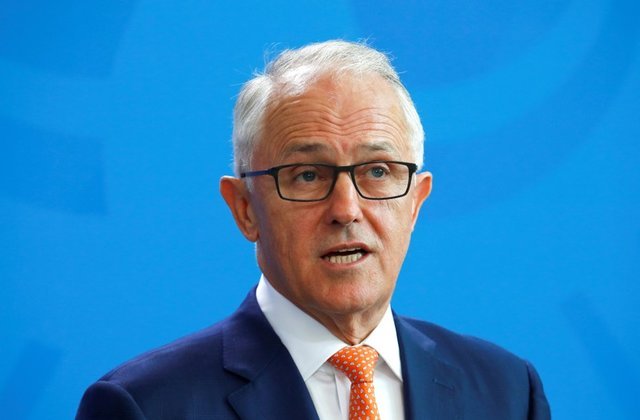 australia 039 s prime minister malcolm turnbull and german chancellor angela merkel not pictured address the media following their talks in berlin germany april 23 2018 photo reuters