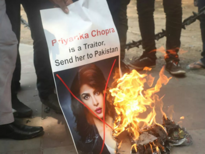 hindu extremist group wants traitor priyanka chopra sent to pakistan