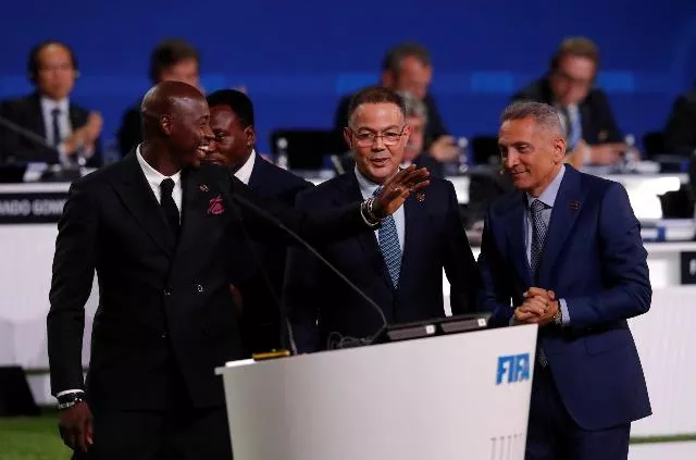 fifa president gianni infantino r poses for a picture with officials after the announcement that the 2026 fifa world cup will be held in the united states mexico and canada during the 68th fifa congress in moscow russia june 13 2018 photo reuters fifa president gianni infantino r poses for a picture with officials after the announcement that the 2026 fifa world cup will be held in the united states mexico and canada during the 68th fifa congress in moscow russia june 13 2018 photo reuters