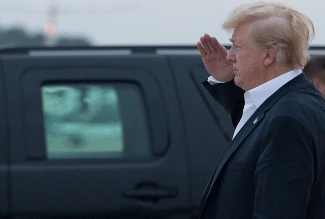 us president donald trump disembarks from air force one upon arrival at joint base andrews in maryland on june 13 2018 as trump returns from the summit with north korean leader kim jong un in singapore photo afp us president donald trump disembarks from air force one upon arrival at joint base andrews in maryland on june 13 2018 as trump returns from the summit with north korean leader kim jong un in singapore photo afp