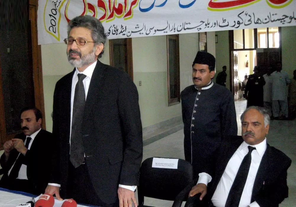 justice qazi faez isa of the supreme court has raised serious questions over the jurisprudence evolved in view of panama papers verdict regarding the disqualification of lawmakers photo nni justice qazi faez isa of the supreme court has raised serious questions over the jurisprudence evolved in view of panama papers verdict regarding the disqualification of lawmakers photo nni