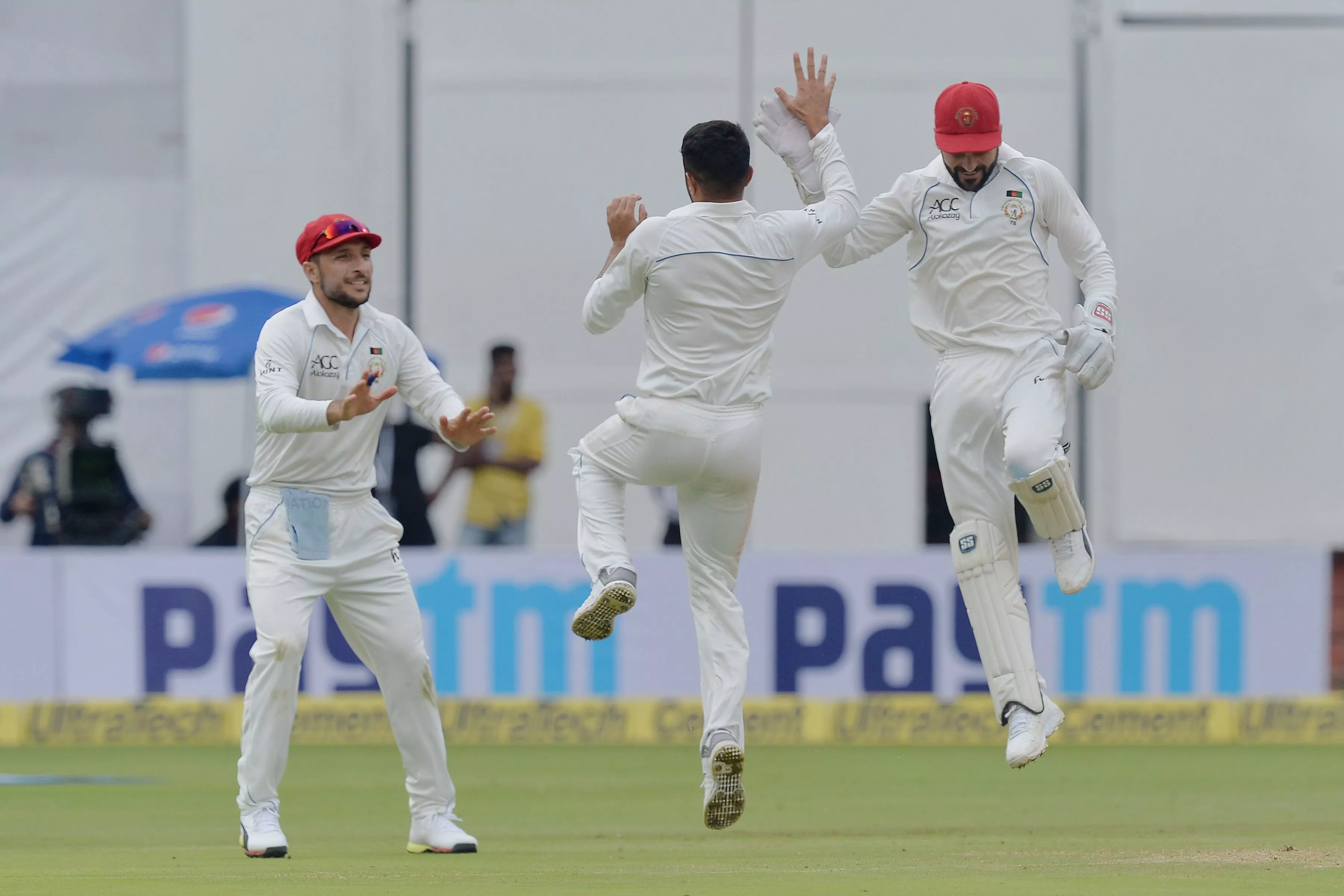 afghanistan bowler yamin ahmadzai c celebrates with wicketkeeper afsar khan zazai r the dismissal of indian batsman kl rahul photo afp afghanistan bowler yamin ahmadzai c celebrates with wicketkeeper afsar khan zazai r the dismissal of indian batsman kl rahul photo afp
