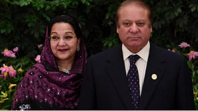 begum kulsoom nawaz and nawaz sharif photo file begum kulsoom nawaz and nawaz sharif photo file