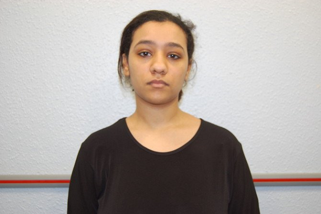 photo released by the british metropolitan police service in london shows rizlaine boular sister of 18 year old safaa boular who was found guilty of two counts of preparation of terrorist acts photo afp