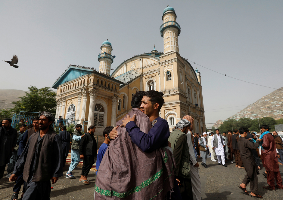 eid celebrants in afghanistan photo reuters