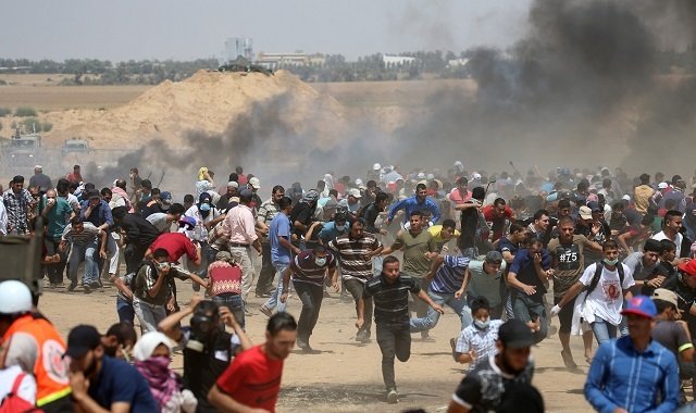 zakaria bishbash has been hit in the stomach by israeli army fire photo reuters