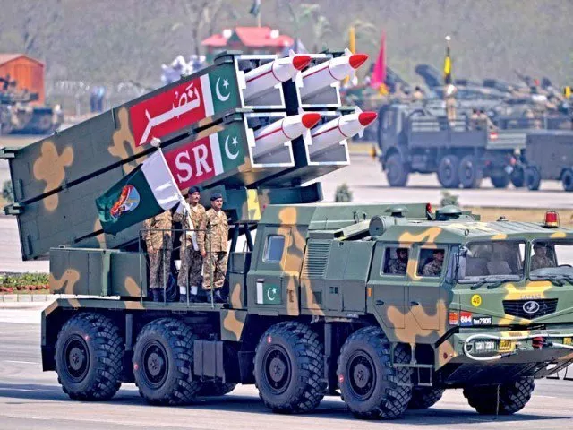 a vehicle carrying nuclear capable nasr missile at the pakistan day parade photo afp file a vehicle carrying nuclear capable nasr missile at the pakistan day parade photo afp file