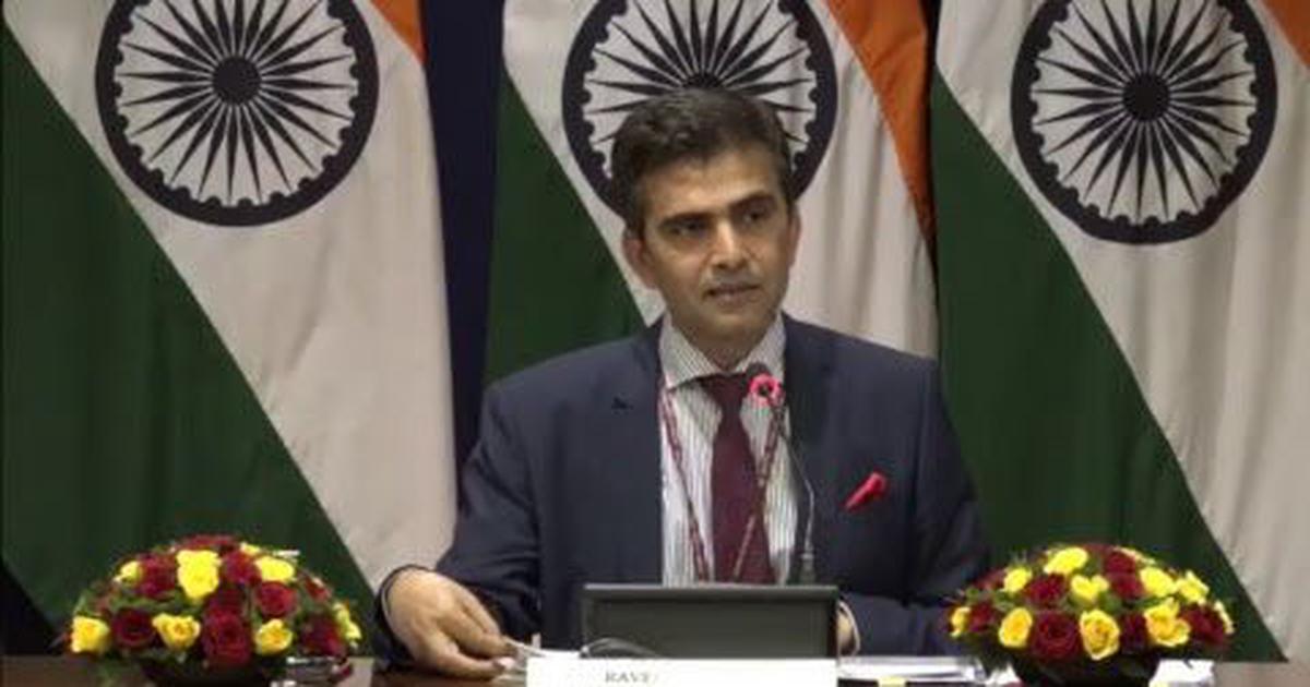 indian mea spokesperson raveesh kumar photo screengrab