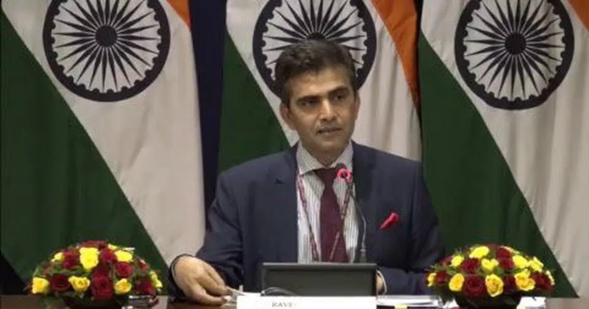 indian mea spokesperson raveesh kumar photo screengrab indian mea spokesperson raveesh kumar photo screengrab