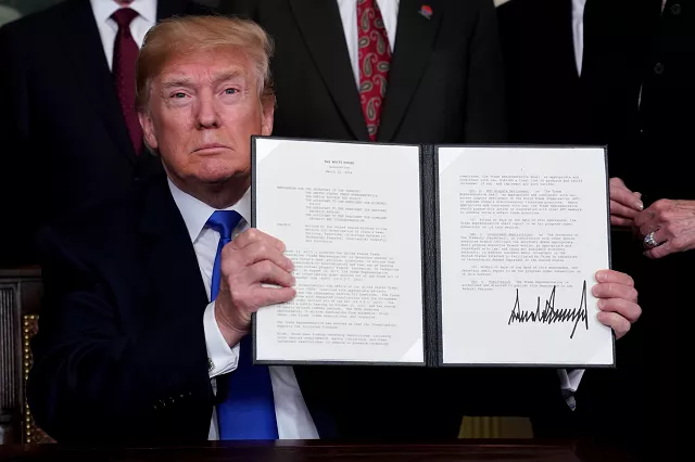 the us leader warned on friday of additional tariffs should beijing hit back with tit for tat measures photo reuters the us leader warned on friday of additional tariffs should beijing hit back with tit for tat measures photo reuters