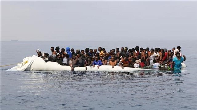 ship carrying more than 500 migrants among those on board were around 40 survivors of an accident last tuesday photo afp
