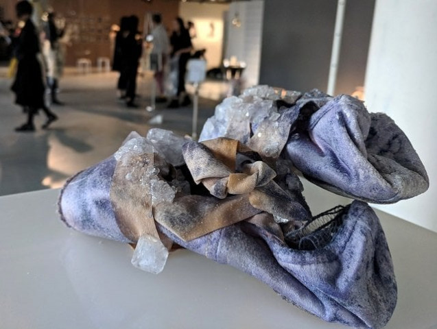 urine crystals grow on a pair of ballet shoes as part of a collection by alice potts photo reuters urine crystals grow on a pair of ballet shoes as part of a collection by alice potts photo reuters