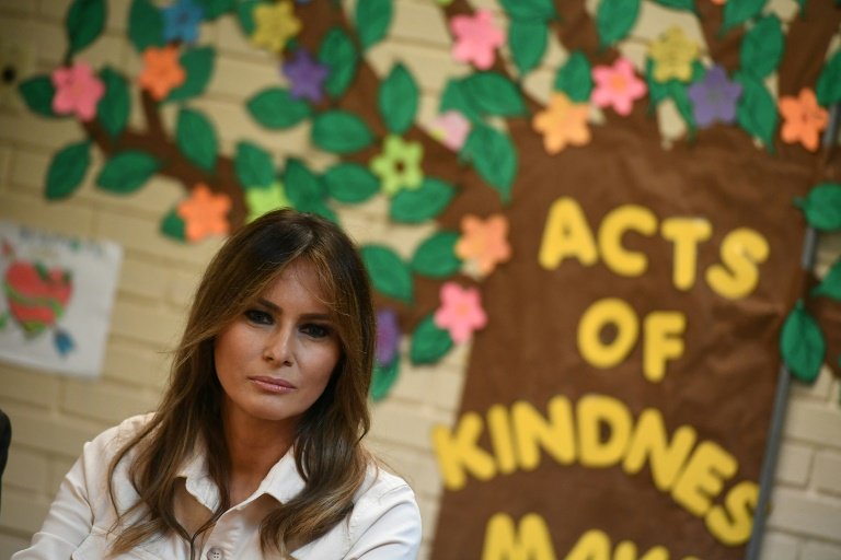 us first lady melania trump said she wanted to see for herself what efforts are being made to resolve the family separation crisis on the us border photo afp