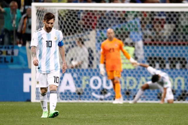 the argentinians suffered a shock 3 0 defeat against croatia in their second group match of the on going fifa world cup in russia photo reuters