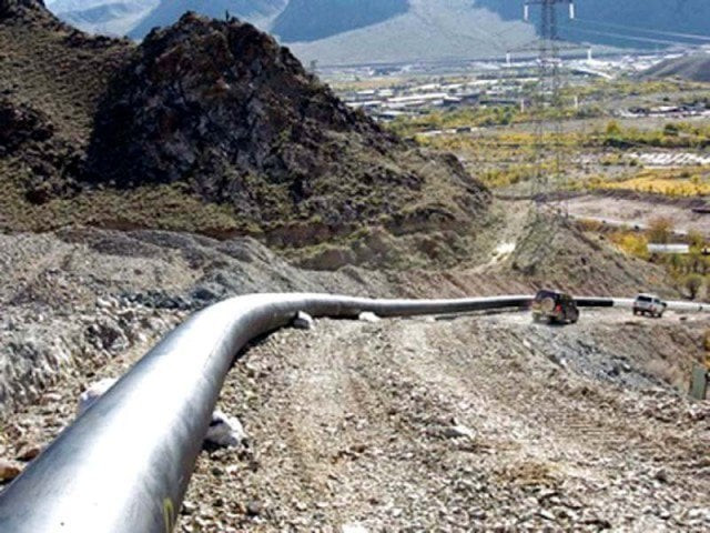 the pipeline will have a capacity of 12 million tons of transporting oil from the port city to machike a hub of oil depots situated in central punjab photo file