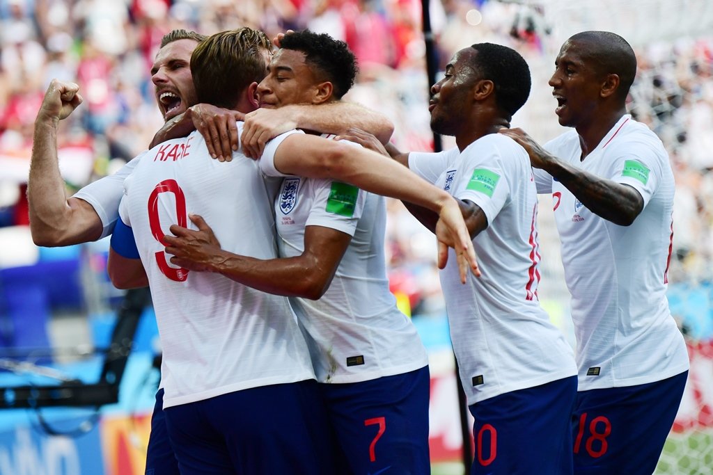 goal fest it was the first time in england 039 s history they have managed five goals in a first half and kane became the first england player to score a world cup hat trick since gary lineker in 1986 photo afp