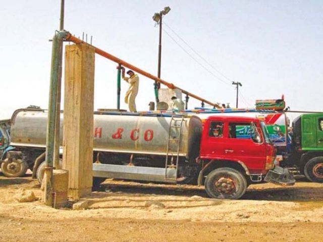 forced to buy water tankers many residents have turned to stage protests against cantonment officials but to little avail photo express