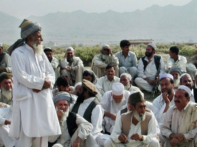 protesters from various parts of the tribal districts and k p demanding elections in the newly merged areas at the same time photo express