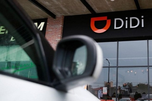 the logo of chinese ride hailing firm didi chuxing is seen at their new drivers center in toluca mexico april 23 2018 photo reuters the logo of chinese ride hailing firm didi chuxing is seen at their new drivers center in toluca mexico april 23 2018 photo reuters