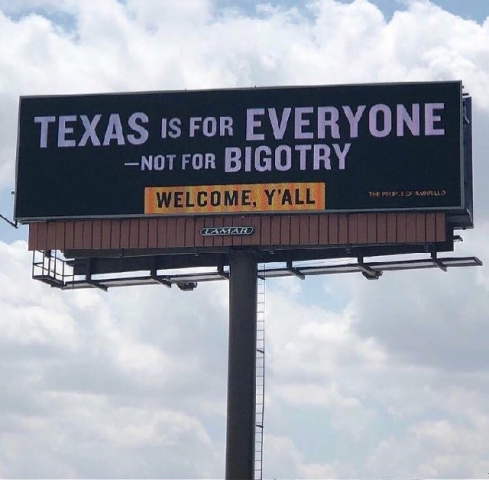 an online fundraiser was started to pay for the inclusive billboard message us 3 800 was raised easily surpassing the us 1 800 goal photo twitter enddeportations