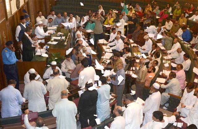 caption opposition members in the city council tore copies of the budget document to protest what they called as siphoning of funds by the mayor photo athar khan