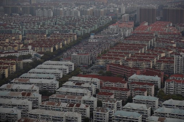 a general view shows a residential area of pudong district in shanghai china photo reuters