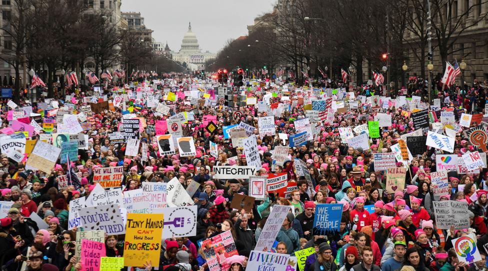 supporters at women 039 s march in washington dc usa photo reuters