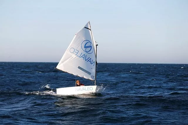 french skipper tom goron 12 arrives after breaking the record for the crossing of the english channel onboard an optimist boat in the harbour of cherbourg octeville northwestern france on june 27 2018 photo afp french skipper tom goron 12 arrives after breaking the record for the crossing of the english channel onboard an optimist boat in the harbour of cherbourg octeville northwestern france on june 27 2018 photo afp