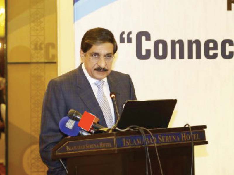 outgoing national security adviser nasser khan janjua speaking at the pips conference photo express