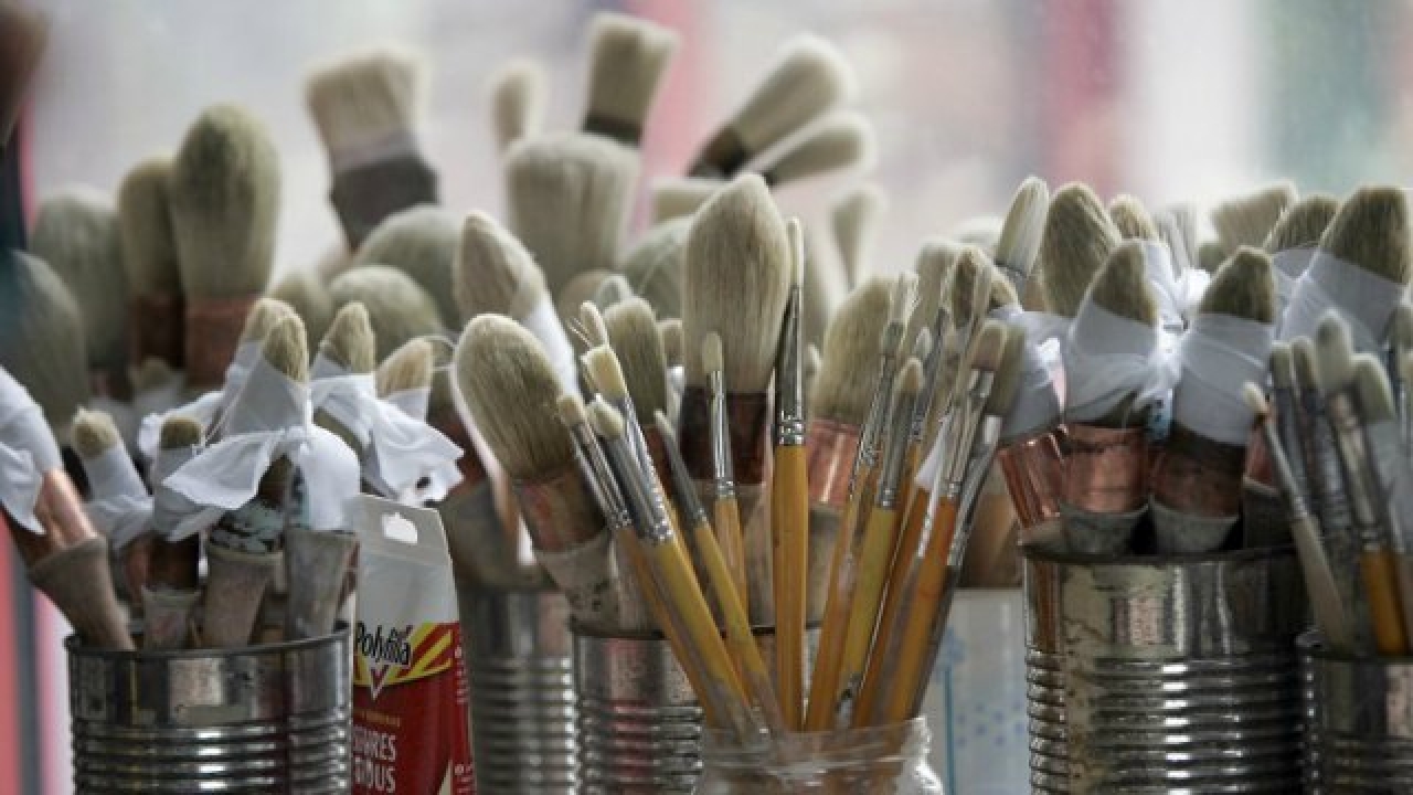 representational image showing paint brushes photo afp