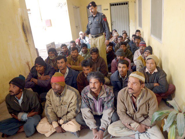 the fishermen were handed to indian border security force by pakistan rangers punjab photo afp file the fishermen were handed to indian border security force by pakistan rangers punjab photo afp file
