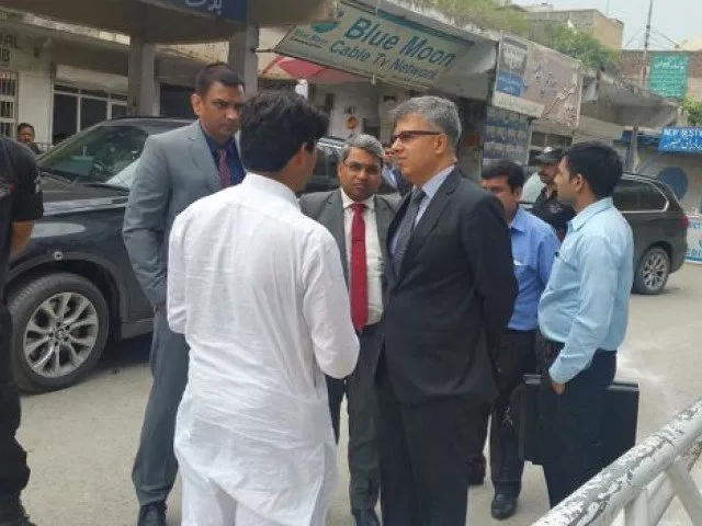 pakistan rejects allegations says indian envoy staff returned after witnessing sikh protesters staging a protest photo file pakistan rejects allegations says indian envoy staff returned after witnessing sikh protesters staging a protest photo file