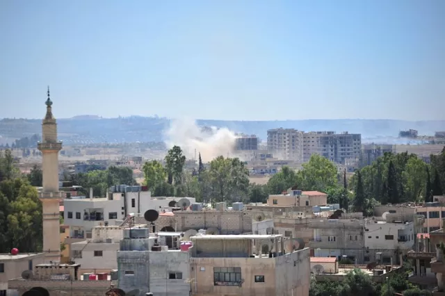 smoke rises from the southeast part of deraa syria photo reuters smoke rises from the southeast part of deraa syria photo reuters