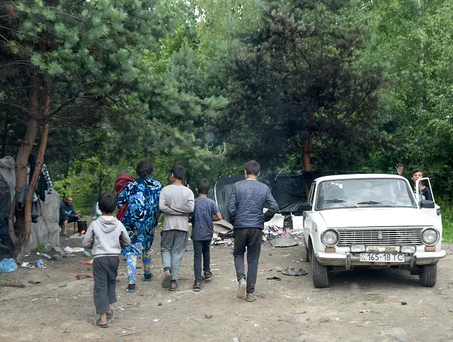 the picture shows a roma camp on the outskirts of lviv which is hidden in the forest on the other side of the city and still remains inhabited on june 23 a group of masked individuals attacked the camp on the outskirts of the city of lviv with knives killing one person and injuring four others including a child photo afp the picture shows a roma camp on the outskirts of lviv which is hidden in the forest on the other side of the city and still remains inhabited on june 23 a group of masked individuals attacked the camp on the outskirts of the city of lviv with knives killing one person and injuring four others including a child photo afp