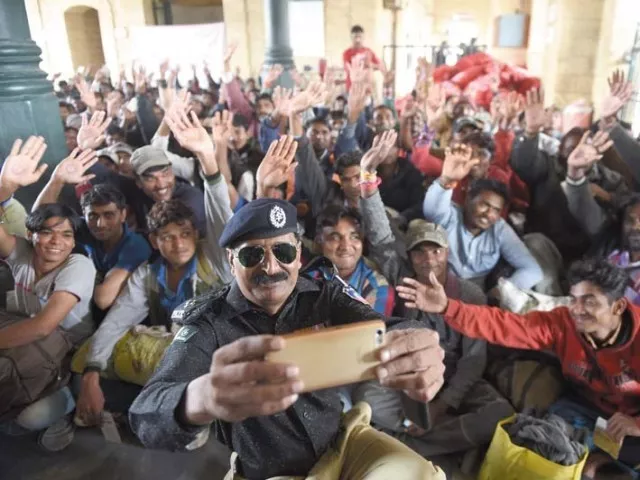 yesterday pakistan handed over two indian prisoner fishermen on friday at wagah border as a good will gesture photo express yesterday pakistan handed over two indian prisoner fishermen on friday at wagah border as a good will gesture photo express