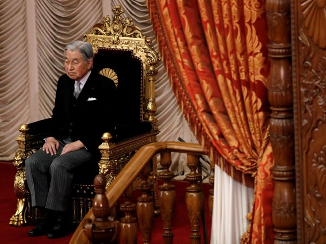 akihito will be the first emperor to retire    on april 30 2019    in more than two centuries in the world 039 s oldest imperial family photo reuters