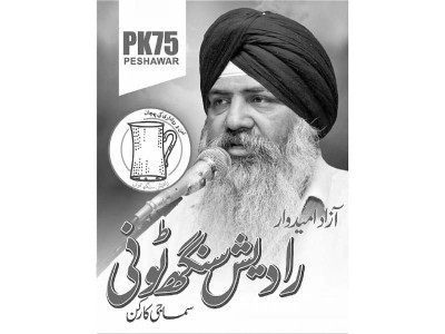 ignored by parties peshawar s sikh candidate to independently contest polls