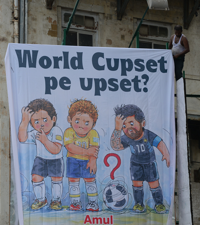 an amul advertisement on the world cup photo afp