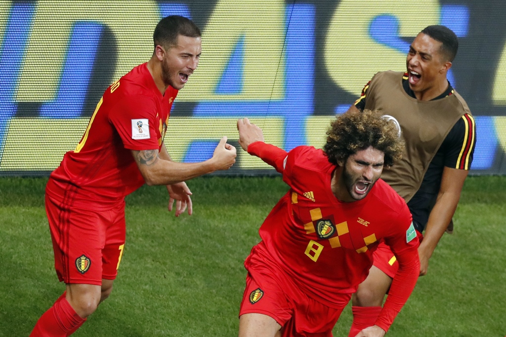 fightback from 2 0 down belgium clawed back a goal from jan vertonghen before replacements marouane fellaini and nacer chadli who hit the 94th minute winner also scored photo afp