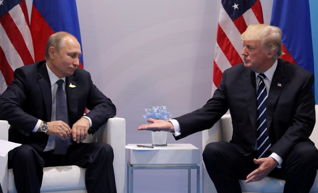 us president donald trump meets with russian president vladimir putin during their bilateral meeting at the g20 summit in hamburg germany photo reuters