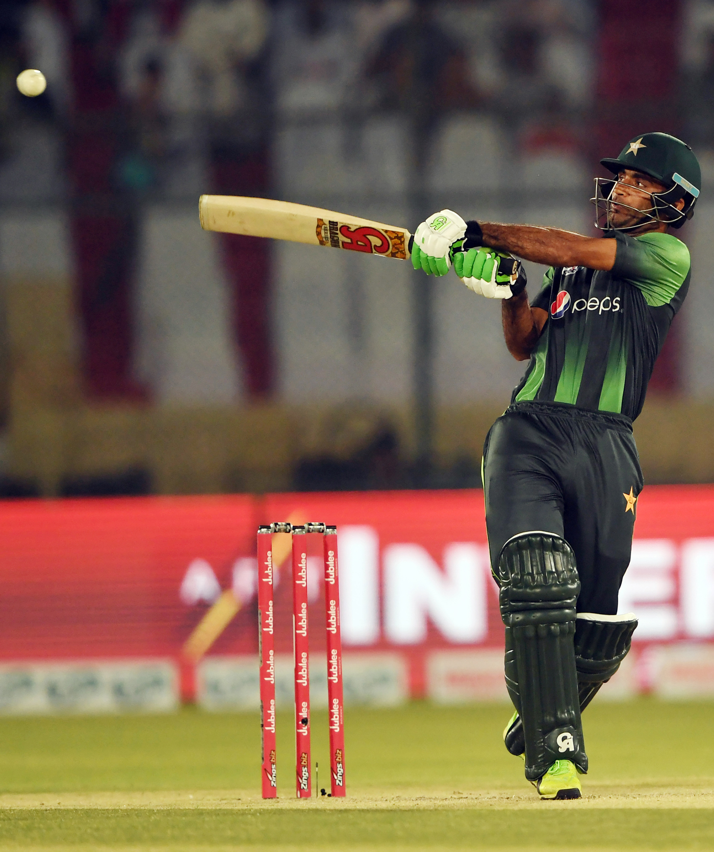 player of the match fakhar zaman was in ominous form when pakistan needed him as he blasted 73 off just 42 balls to help men in green set a daunting target for the aussies photo afp