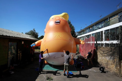 giant trump baby to fly over london during us president s visit giant trump baby to fly over london during us president s visit