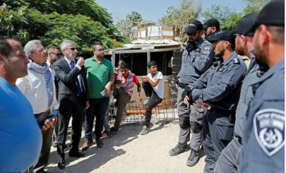 israel blocks eu envoys visit to school in threatened bedouin village