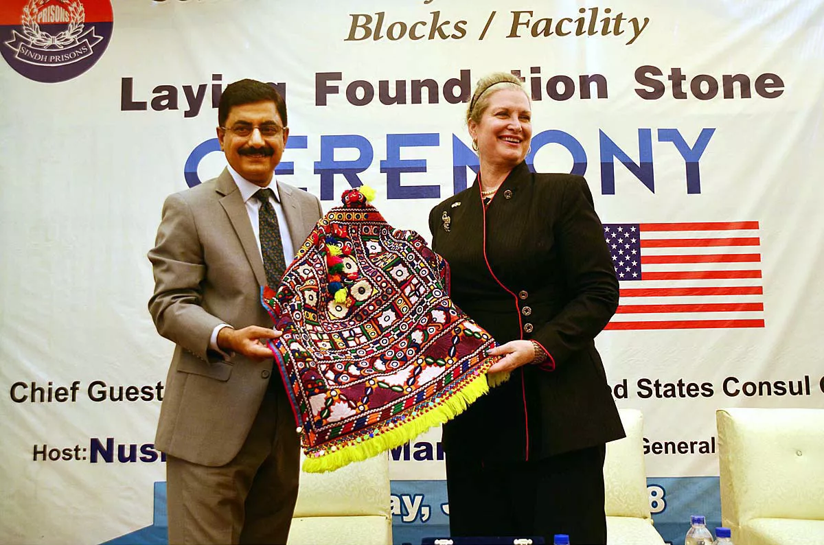 us consul general joanne wagner with sindh inspector general of prisons nusrat hussain manghan photo app us consul general joanne wagner with sindh inspector general of prisons nusrat hussain manghan photo app