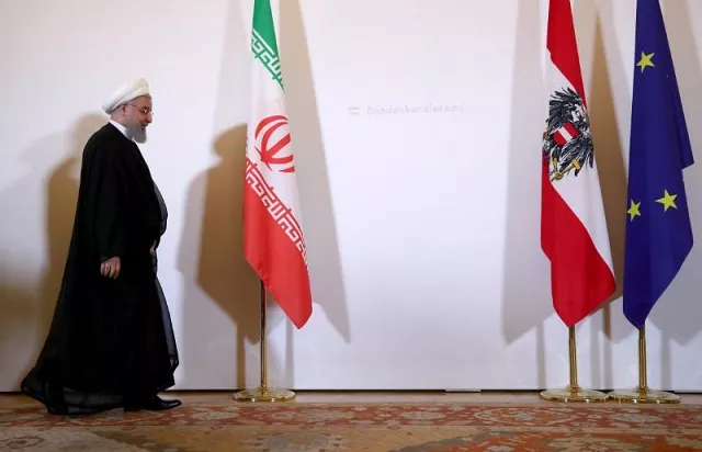 iran 039 s president hassan rouhani arrives at the austrian chancellery in vienna austria july 4 2018 photo reuters iran 039 s president hassan rouhani arrives at the austrian chancellery in vienna austria july 4 2018 photo reuters