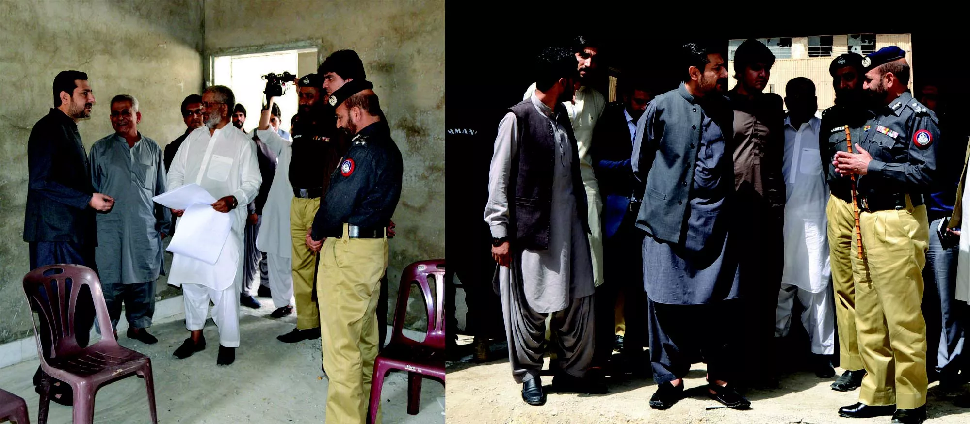 caretaker balochistan chief minister alauddin marri interacts with officers during his visit to the under construction gawalmandi police station photo express caretaker balochistan chief minister alauddin marri interacts with officers during his visit to the under construction gawalmandi police station photo express