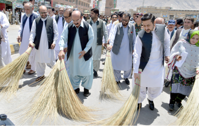 cm marri kicks off cleanliness week in quetta