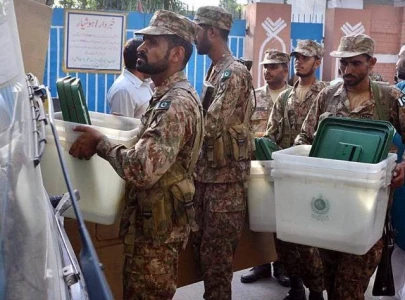 massive security arrangements for polls