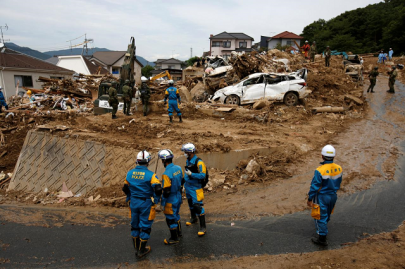 japanese pm visits flood disaster zone new warnings issued japanese pm visits flood disaster zone new warnings issued