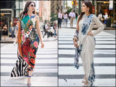 mahira khan or ayesha omar battle of the unconventional sari
